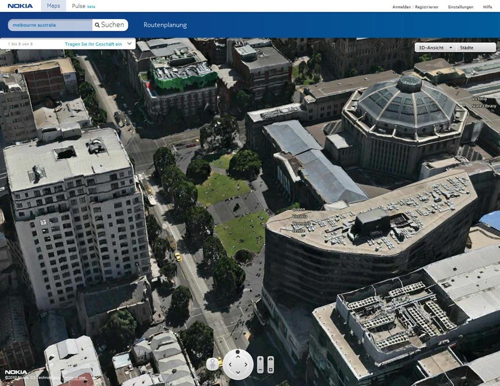 Nokia Maps 3D Melbourne
